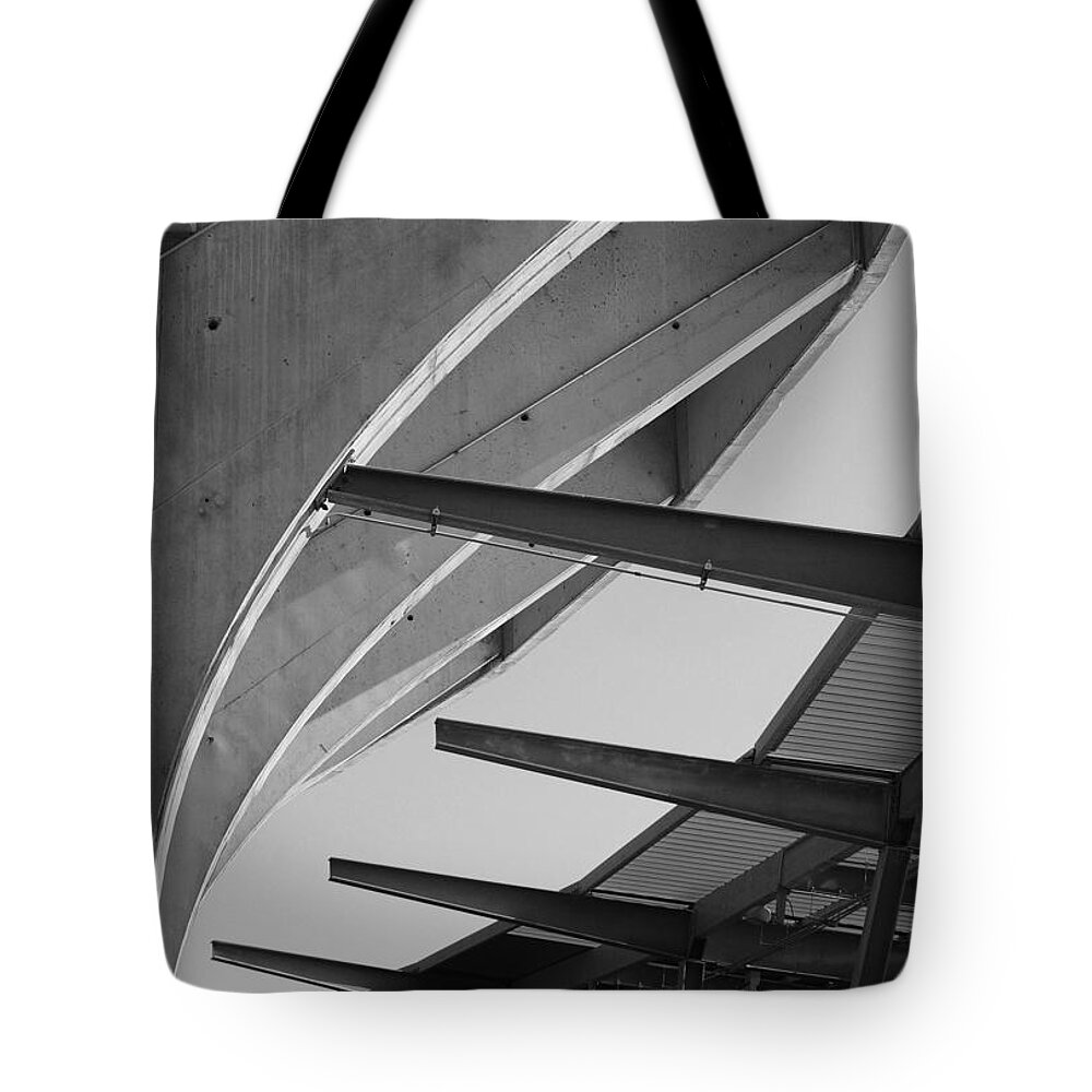 Construction Tote Bag featuring the photograph Concrete Curves by Glory Ann Penington