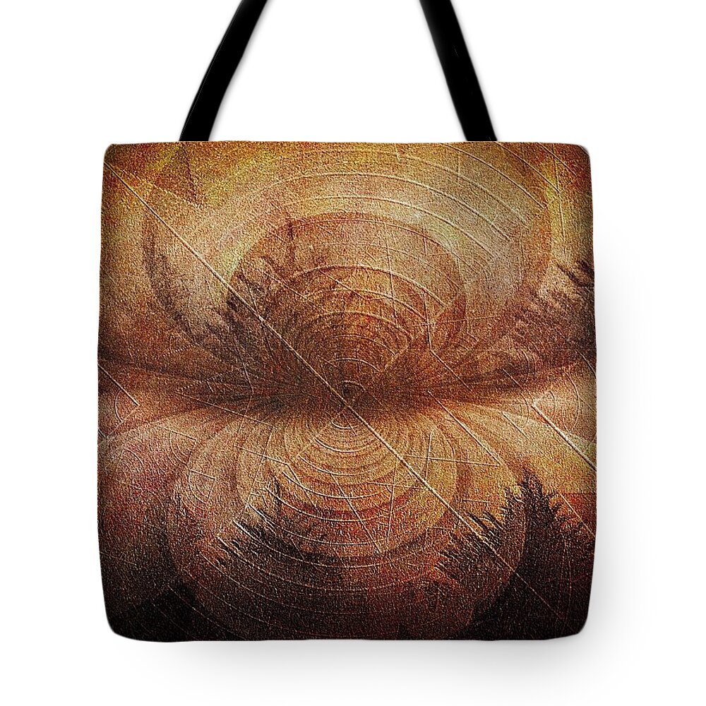 Abstract Tote Bag featuring the painting Conducting the stillness by Suzy Norris