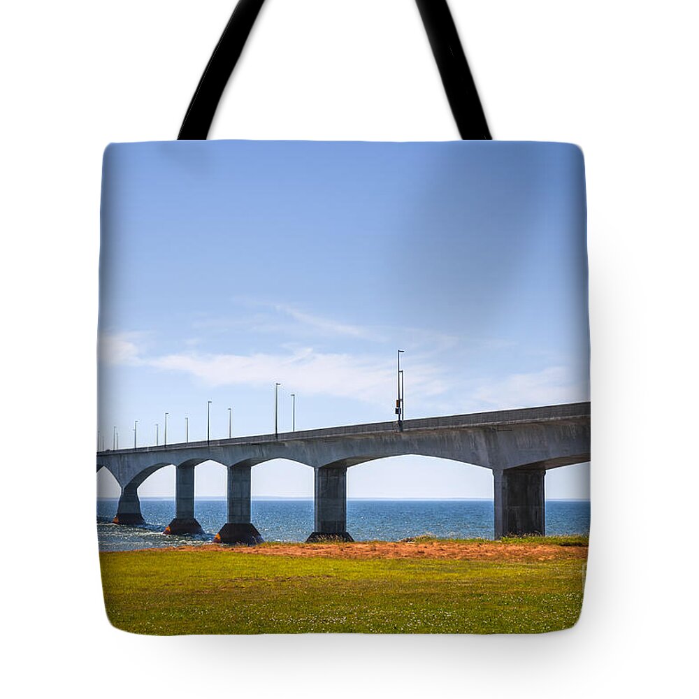 Bridge Tote Bag featuring the photograph Confederation Bridge by Elena Elisseeva