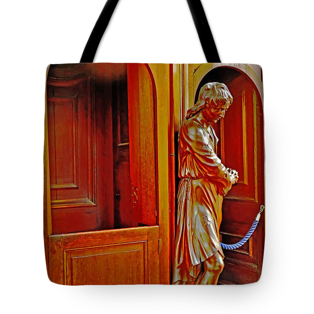 Travel Tote Bag featuring the photograph Confessional Halo by Elvis Vaughn