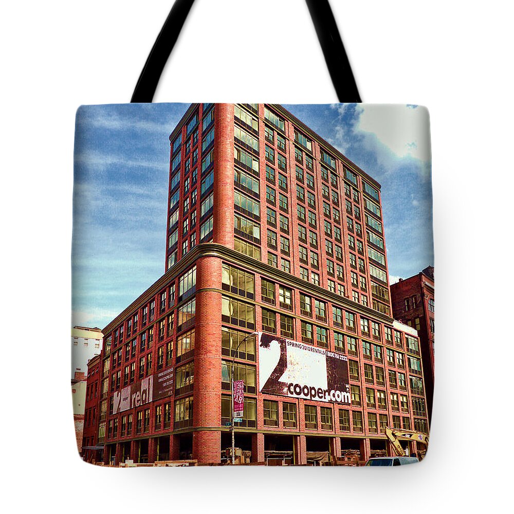 Cooper Tote Bag featuring the photograph Cooper Exterior by Steve Sahm