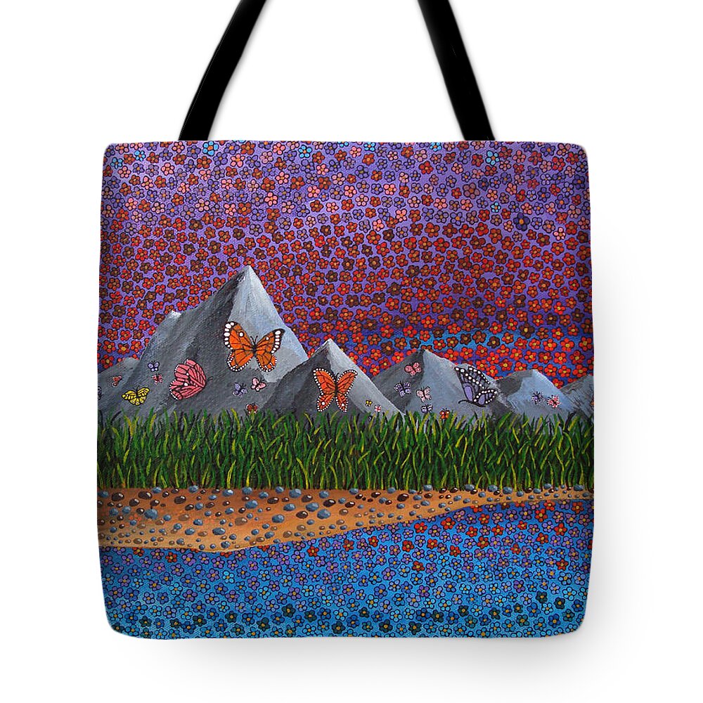 Butterflies Tote Bag featuring the painting Copious by Mindy Huntress