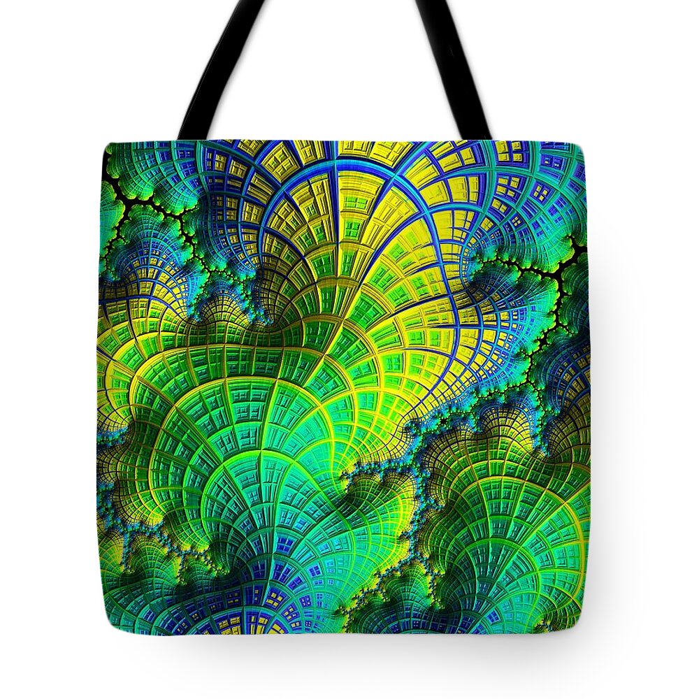Coral Electric Tote Bag featuring the digital art Coral Electric by Susan Maxwell Schmidt