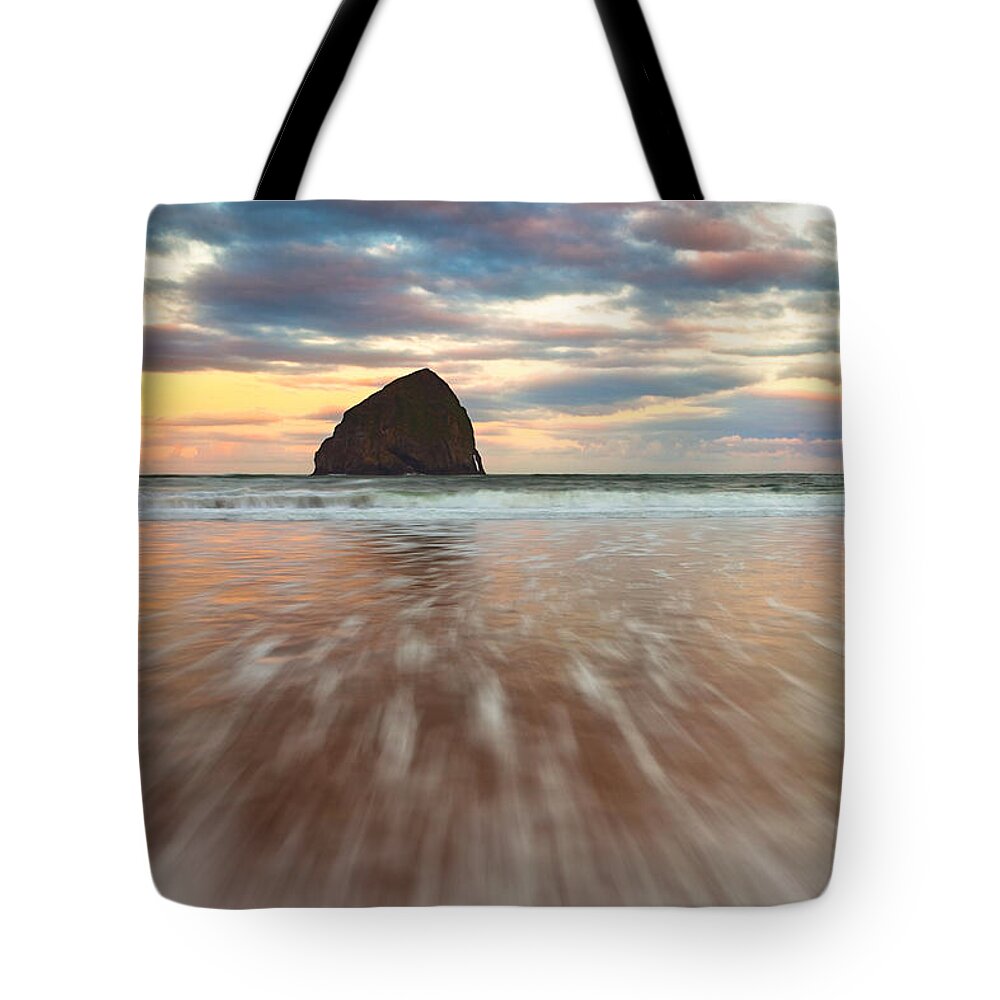 Oregon Tote Bag featuring the photograph Cotton Candy Sunrise by Darren White