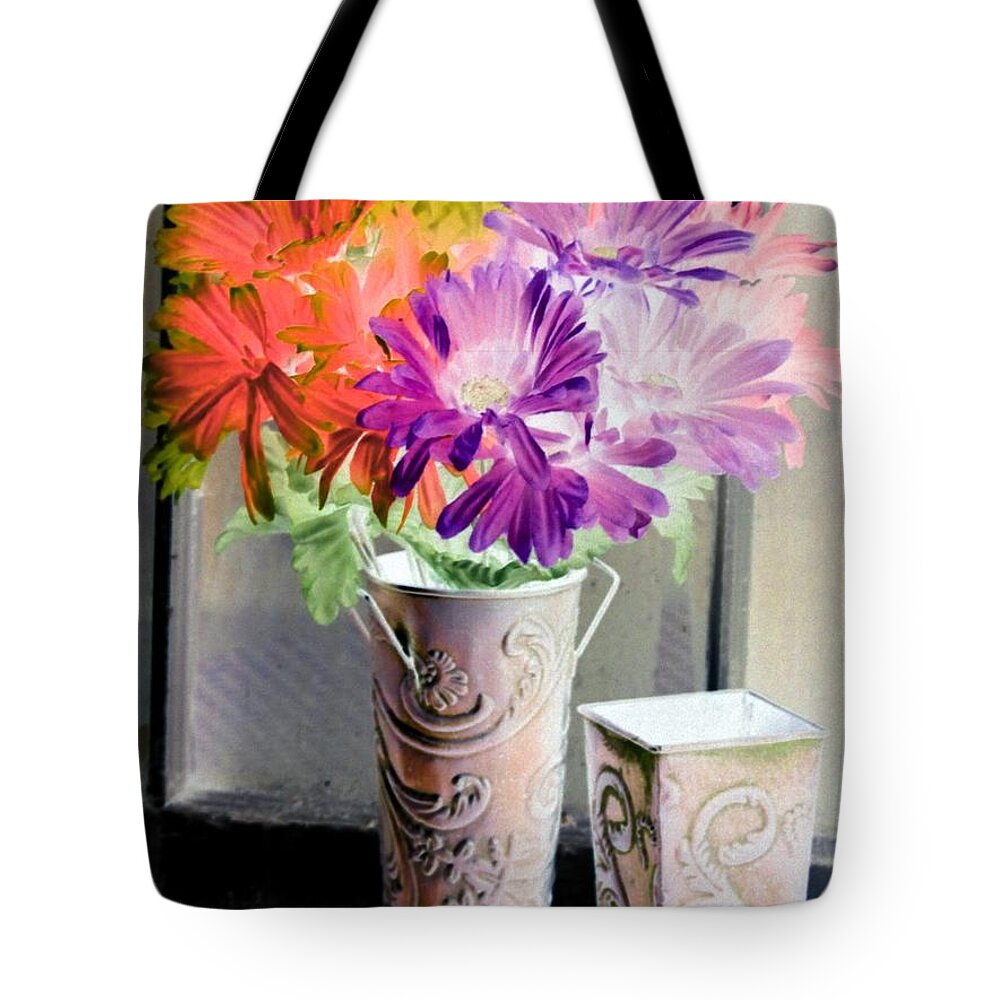 Flower Tote Bag featuring the photograph Country Comfort - PhotoPower 493 by Pamela Critchlow