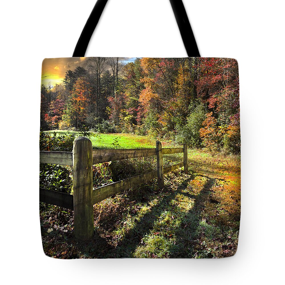 Appalachia Tote Bag featuring the photograph Country Dawn by Debra and Dave Vanderlaan