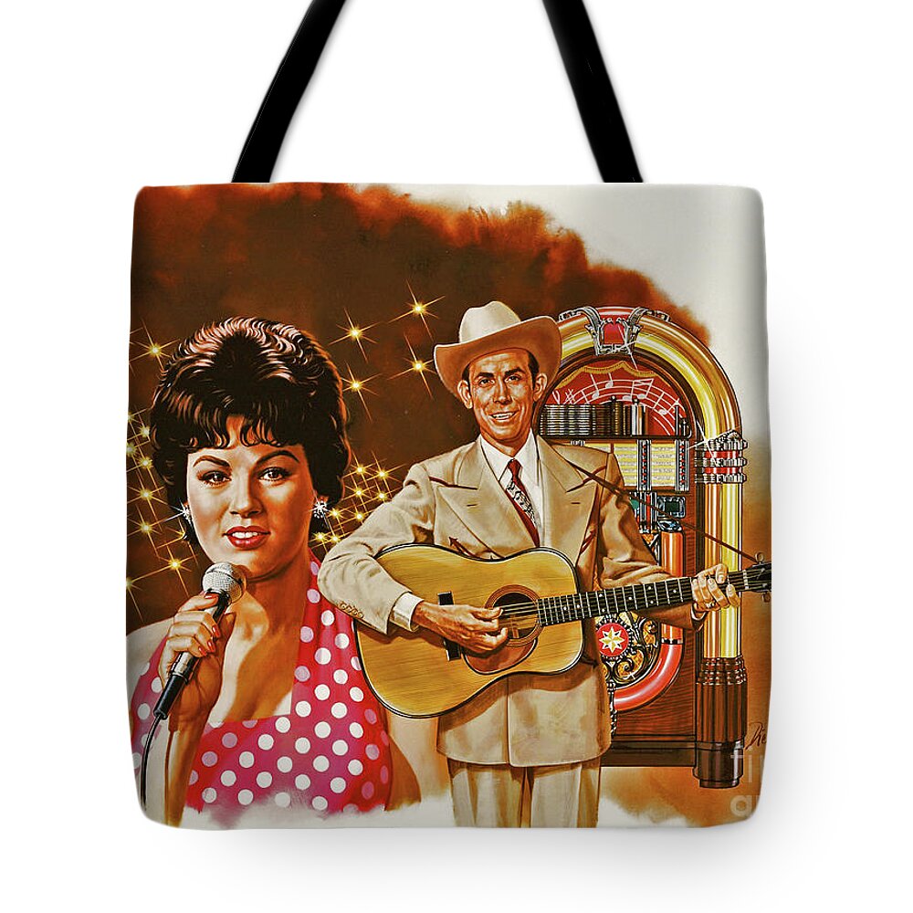 Music Tote Bag featuring the painting Country Magic by Dick Bobnick