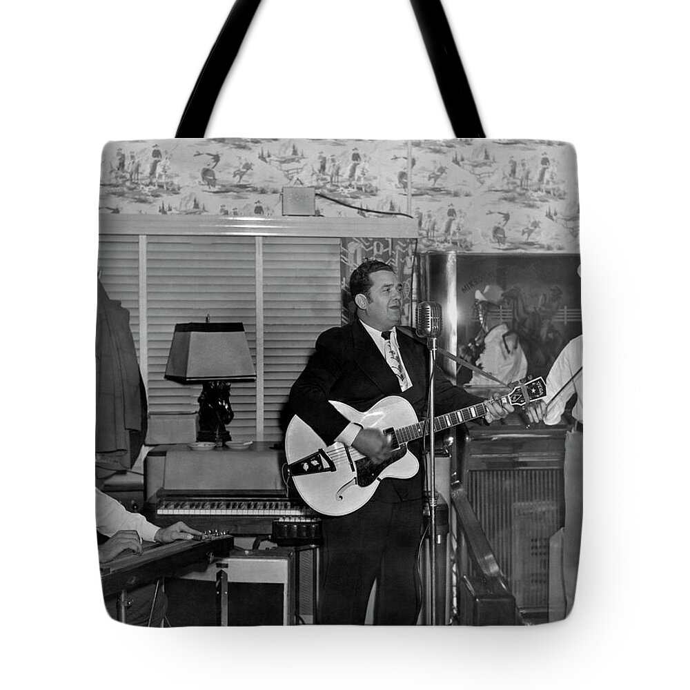 1940s Tote Bag featuring the photograph Country Music Star Bob Wills by Underwood Archives