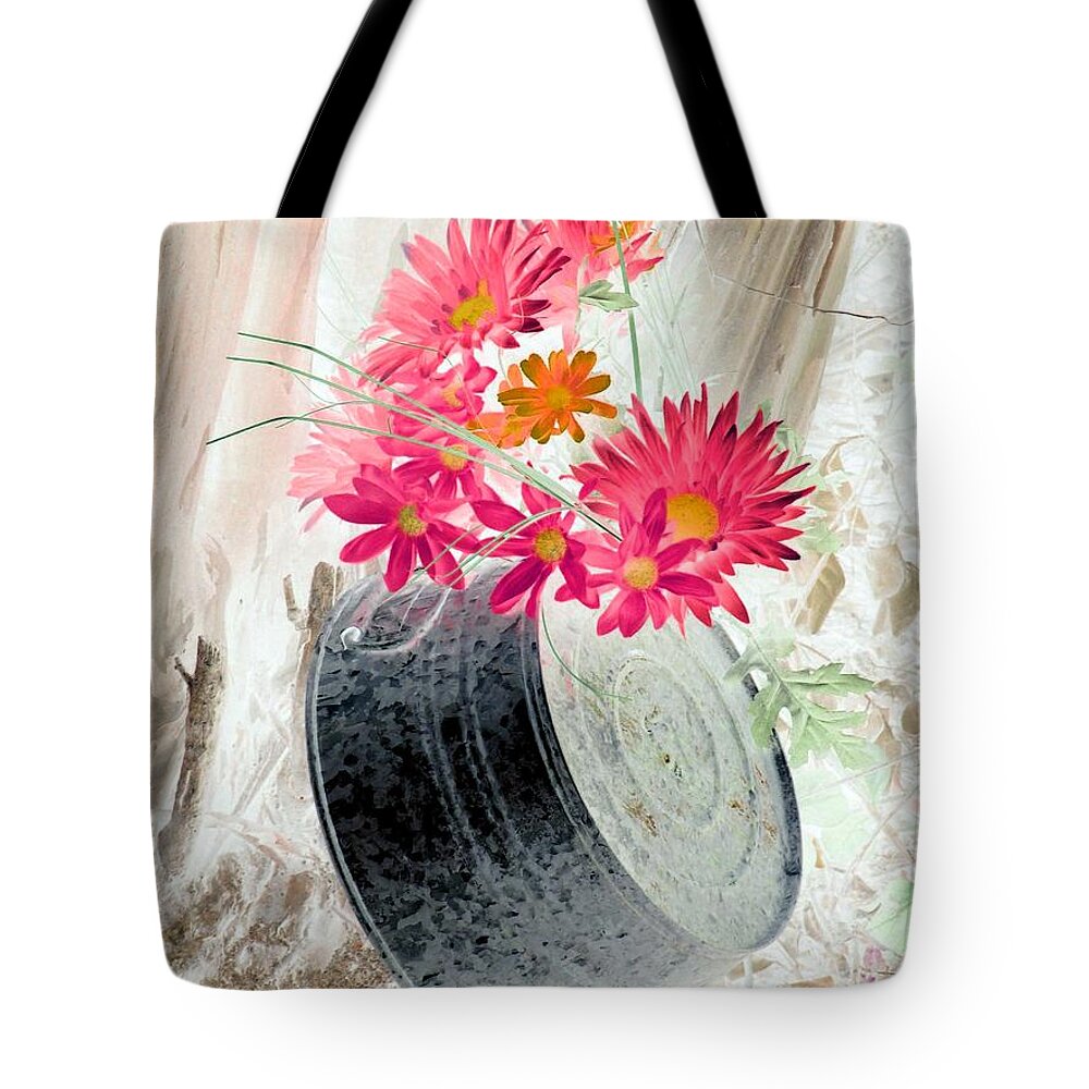 Flower Tote Bag featuring the photograph Country Summer - PhotoPower 1499 by Pamela Critchlow