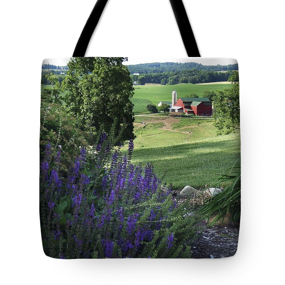 Country Tote Bag featuring the photograph Country Valley by Steve Ondrus