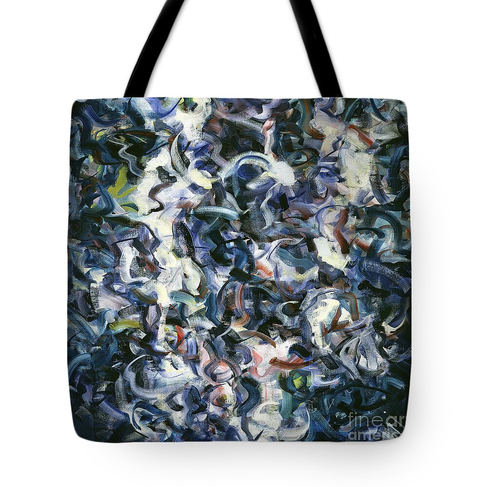 Abstraction Tote Bag featuring the painting Courage by Ritchard Rodriguez