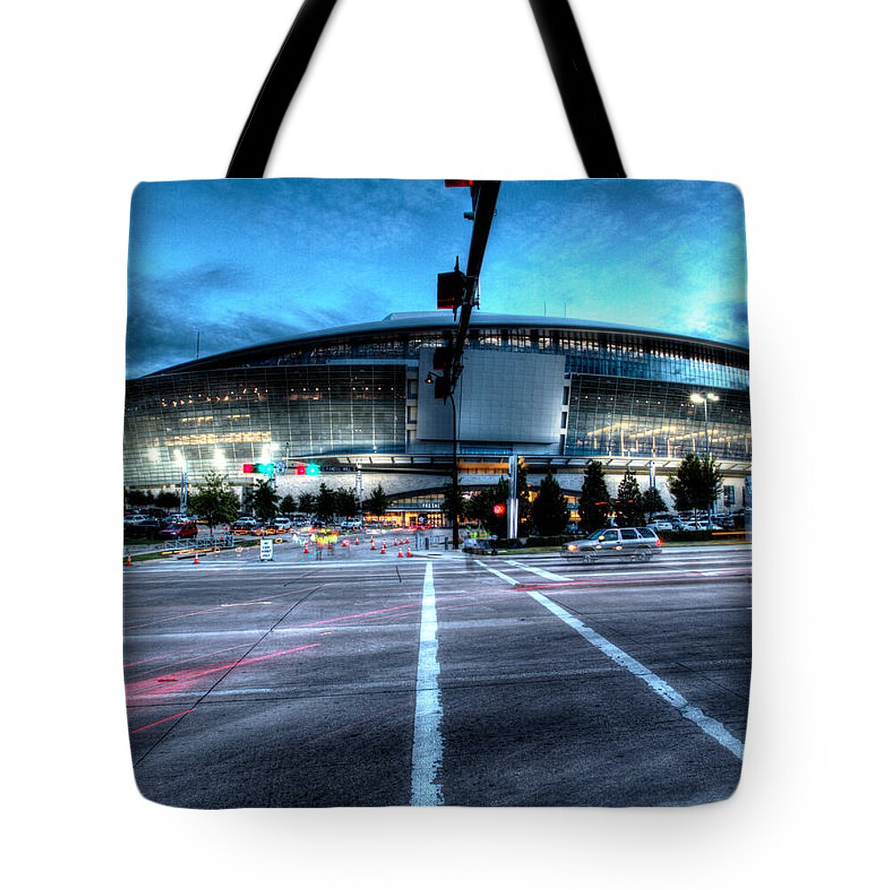 Dallas Cowboys Tote Bag featuring the photograph Cowboys Stadium pregame by Jonathan Davison