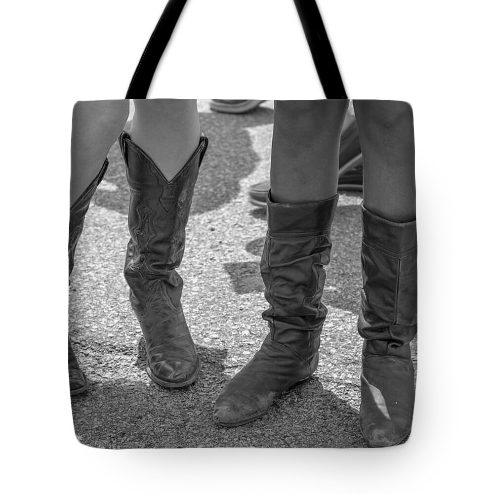 Cowboy Boots Tote Bag featuring the photograph Cowgirl Boots by John McGraw