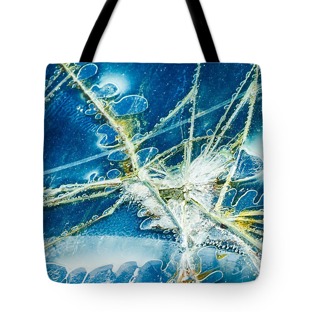 Truck Farm Tote Bag featuring the photograph Cracked by Georgette Grossman