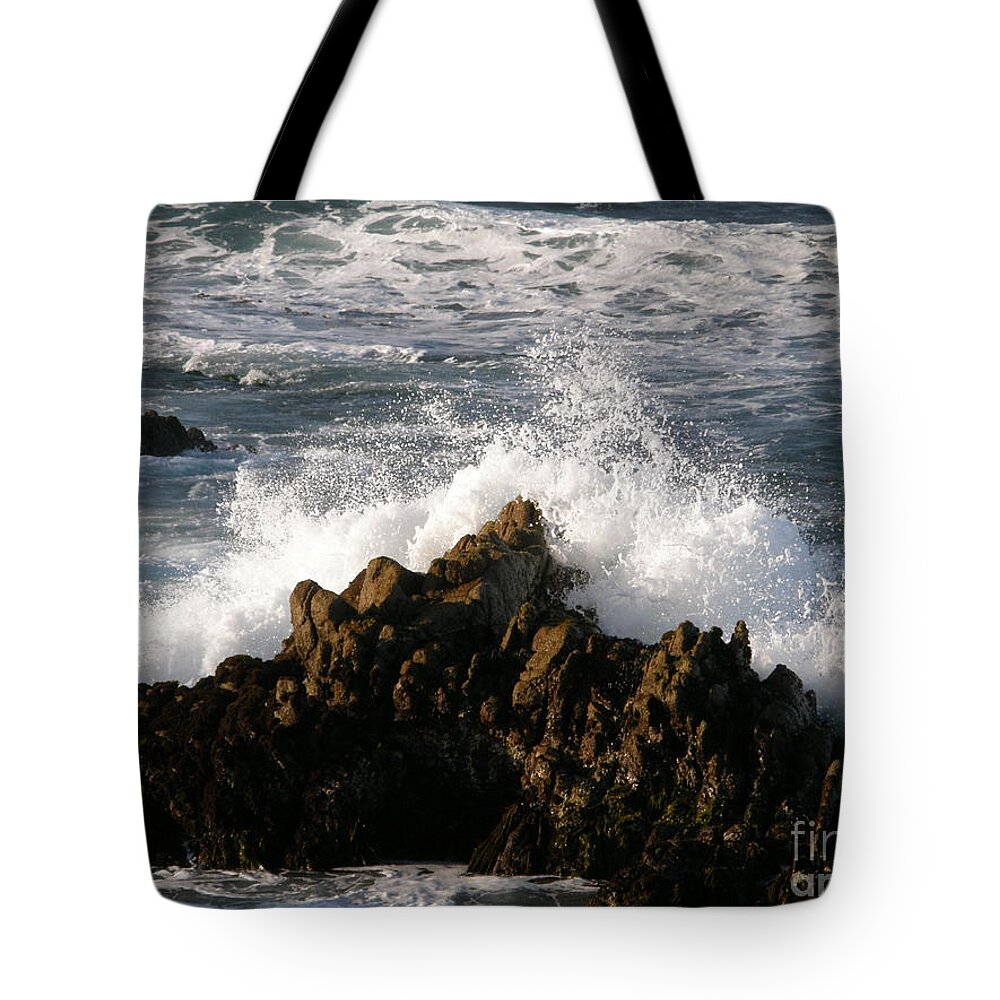 Wave Tote Bag featuring the photograph Crashing Wave by Bev Conover