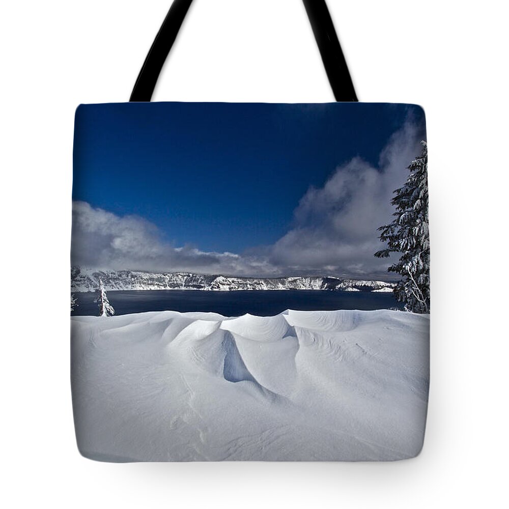 Crater Lake Tote Bag featuring the photograph Crater Lake 040913B by Todd Kreuter
