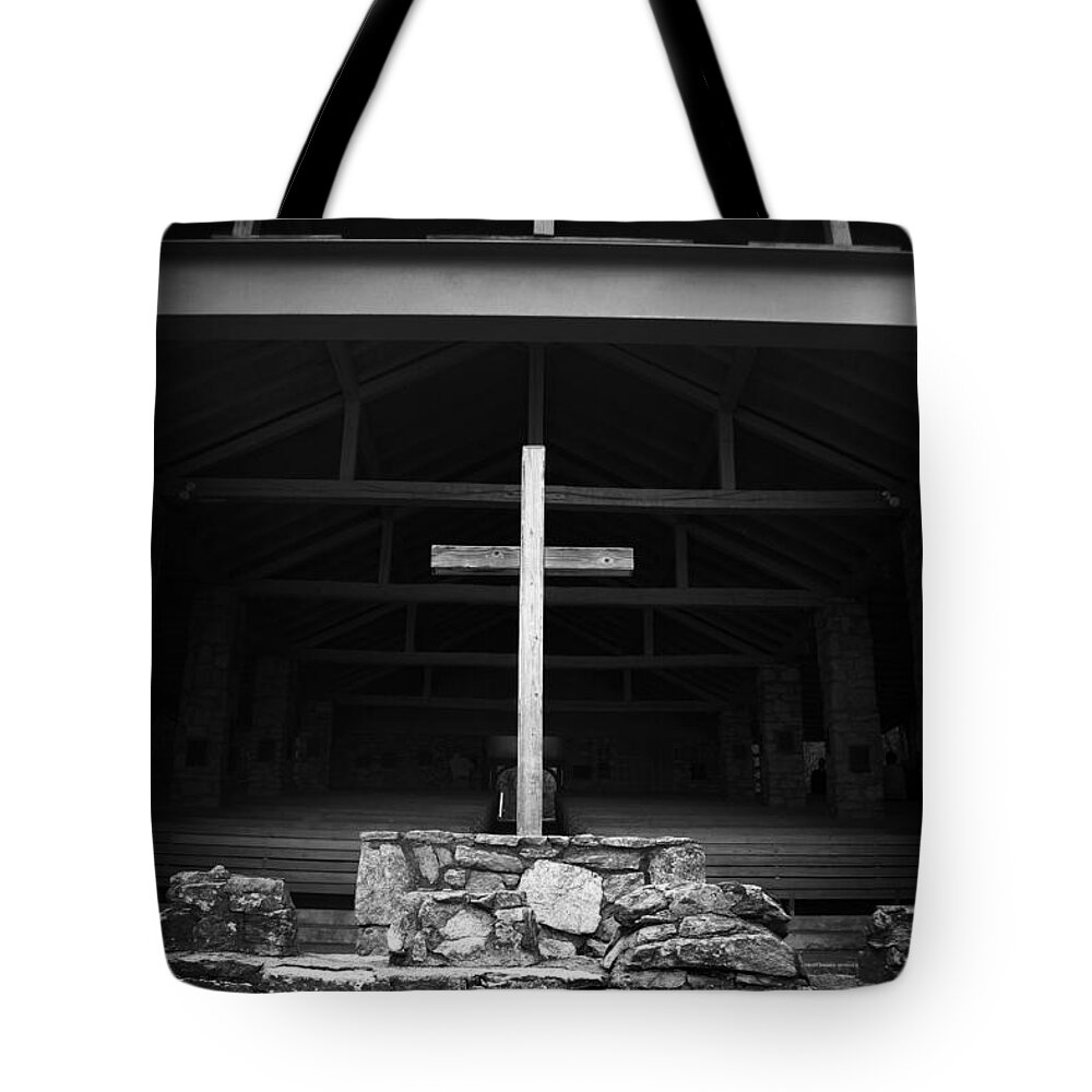 Pretty Place Tote Bag featuring the photograph Cross 2 by Kelly Hazel