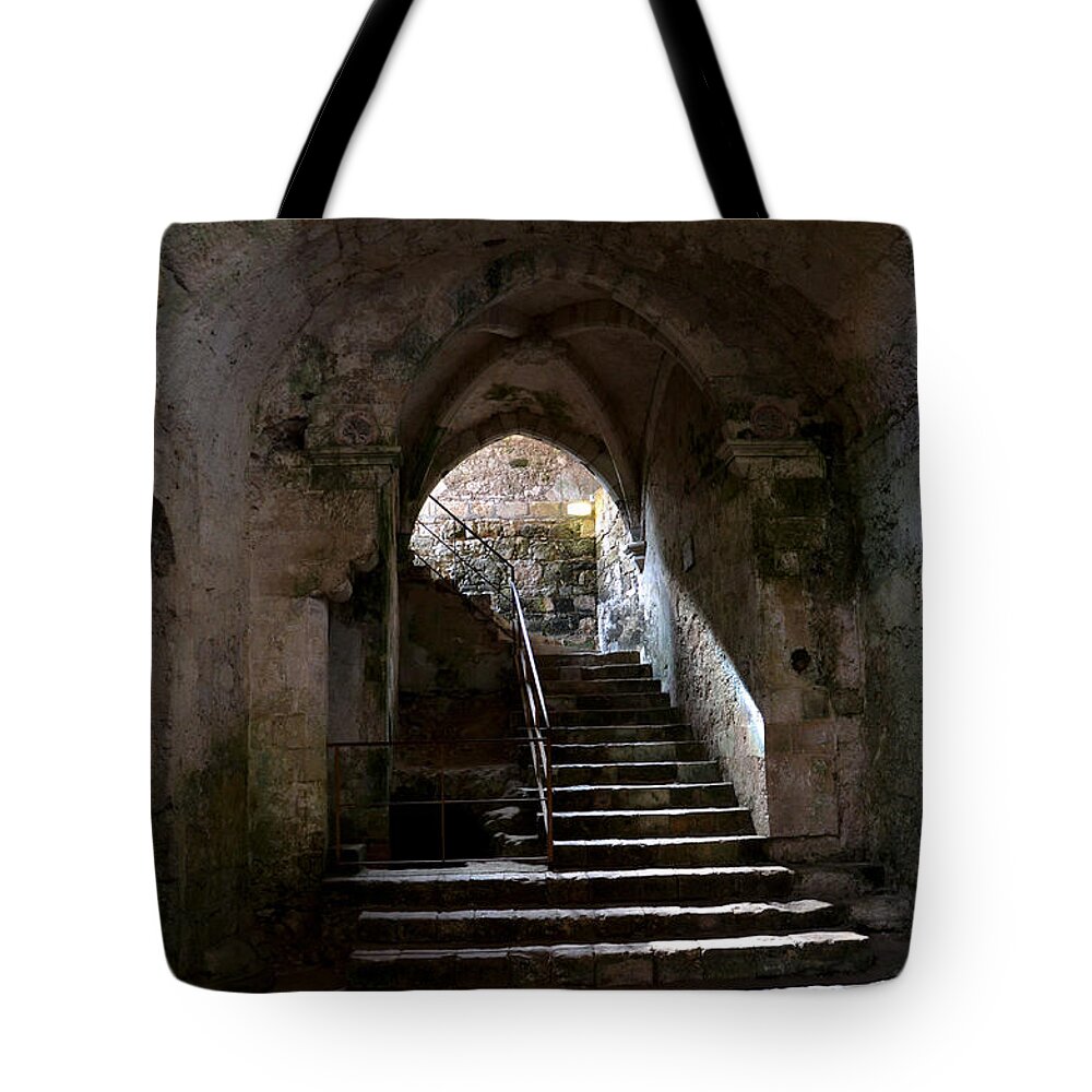 Syracuse Tote Bag featuring the photograph Crypt of the martyr San Marciano in SYracuse by RicardMN Photography