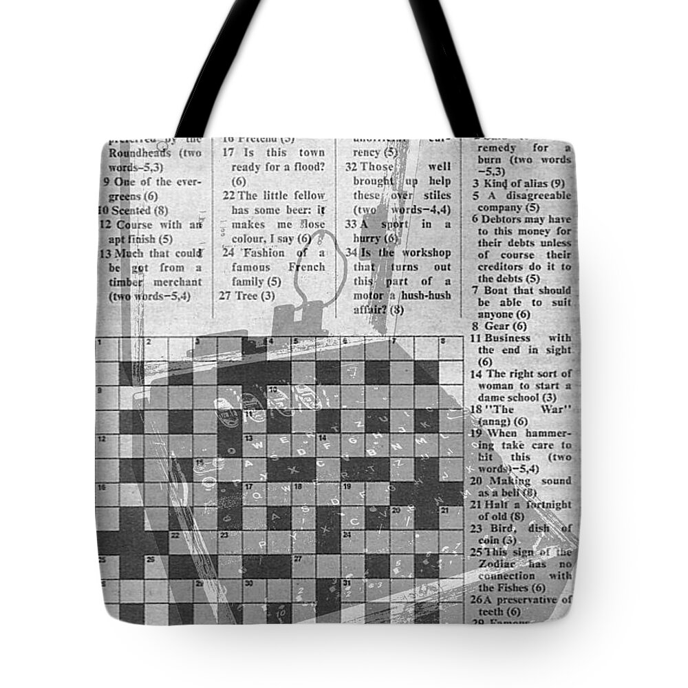Richard Reeve Tote Bag featuring the photograph Cryptographers Wanted by Richard Reeve