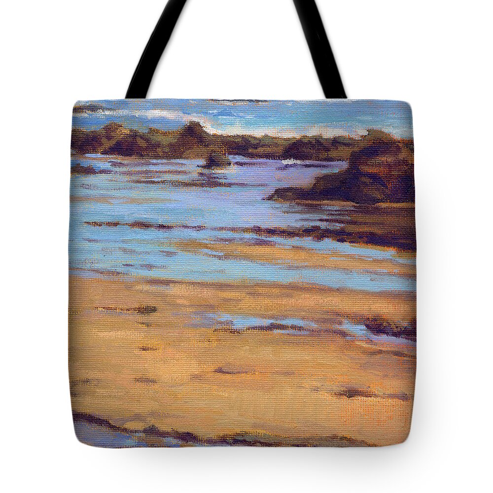 Crystal Tote Bag featuring the painting Crystal Cove by Konnie Kim