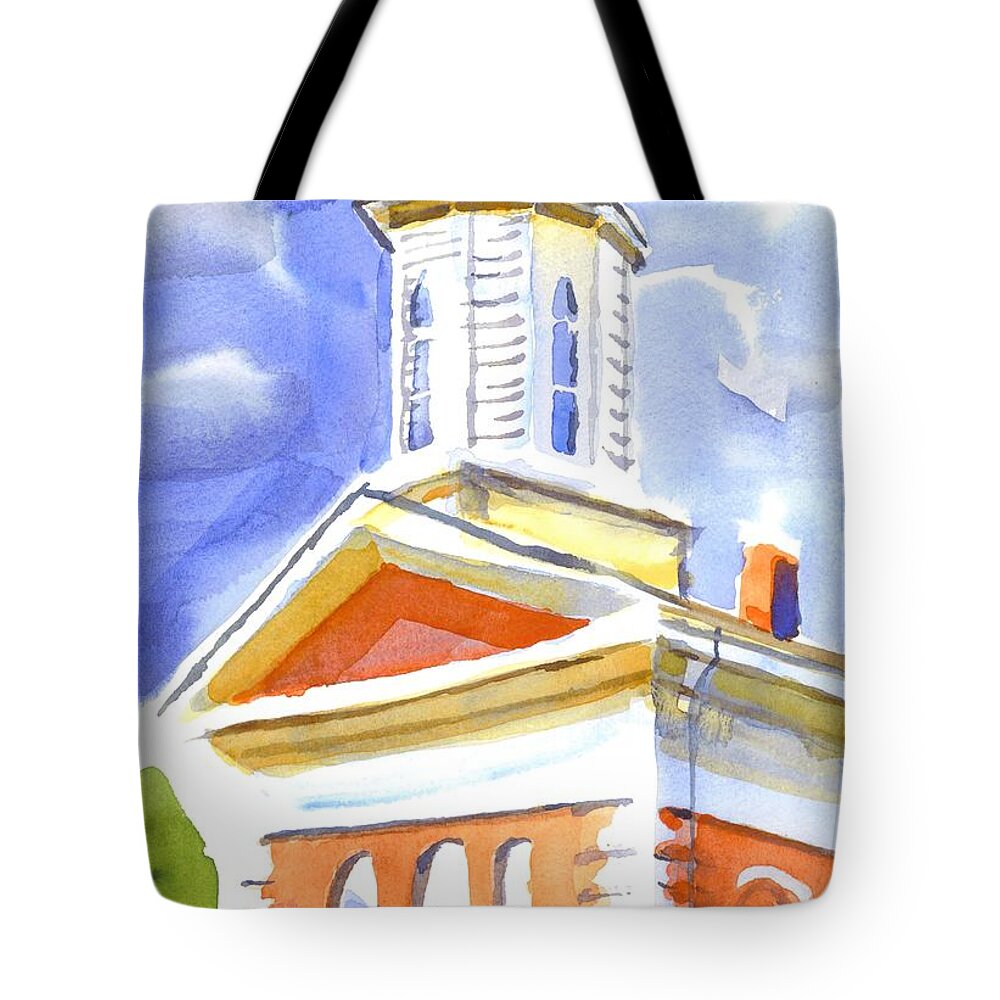Cupola Tote Bag featuring the painting Cupola by Kip DeVore
