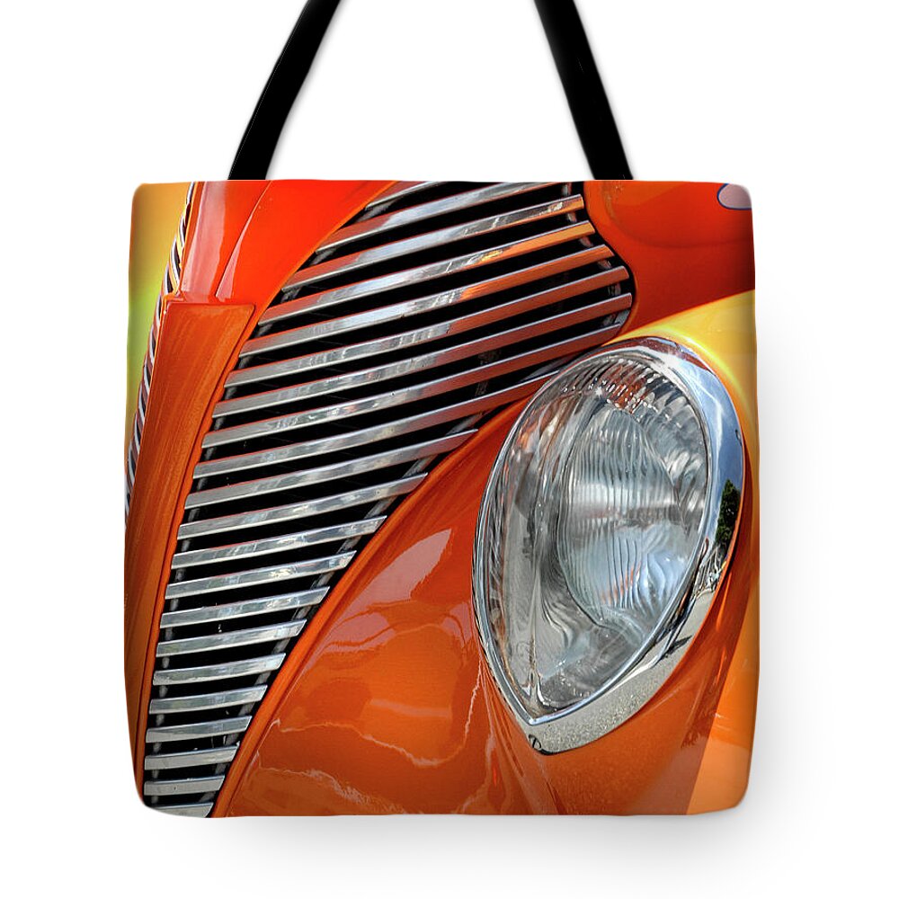 Car Show Tote Bag featuring the photograph Custom Car Detail by Dave Mills