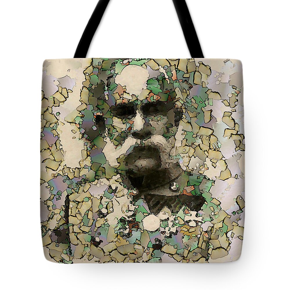Art Tote Bag featuring the digital art Cutting Out the Medal Man by Steve Taylor