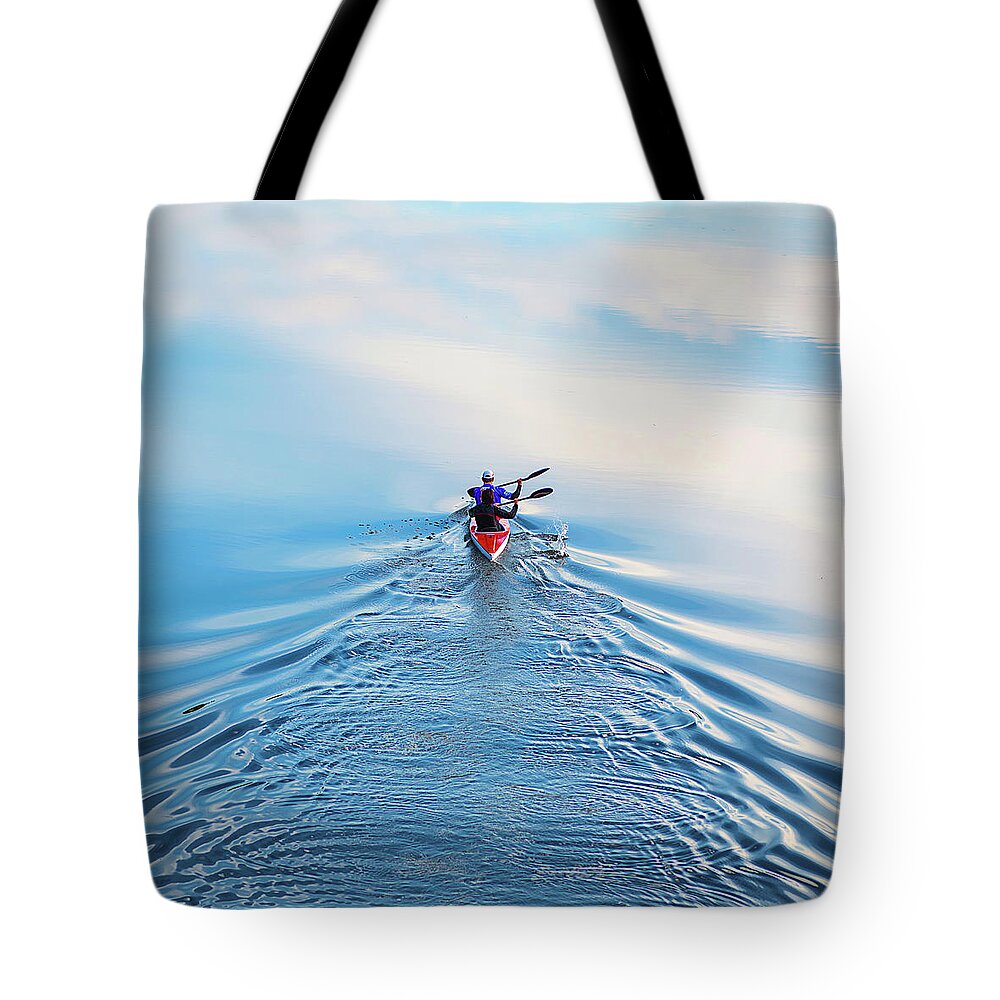 Expertise Tote Bag featuring the photograph Cutting Sky by Natural At It's Best.