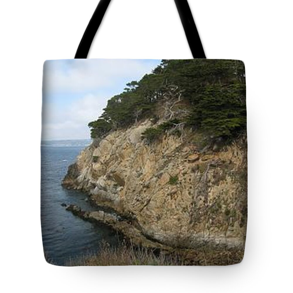 Point Lobos Tote Bag featuring the photograph Cypress Cove Panorama by James B Toy