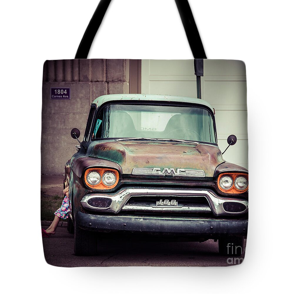 Truck Tote Bag featuring the photograph Daddy's Truck by Perry Webster