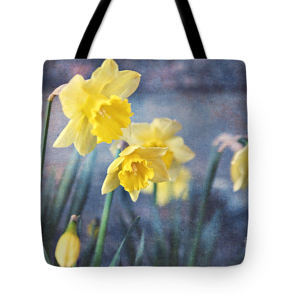 Daffodils Tote Bag featuring the photograph Daffodils by Sylvia Cook