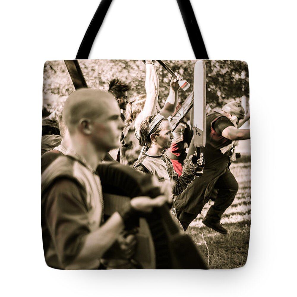 The Far Harad Tote Bag featuring the photograph Dagorhir 7 by David Morefield