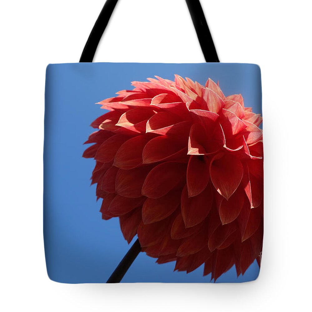 Flowing Tote Bag featuring the photograph Dahlia #2 by Jacqueline Athmann