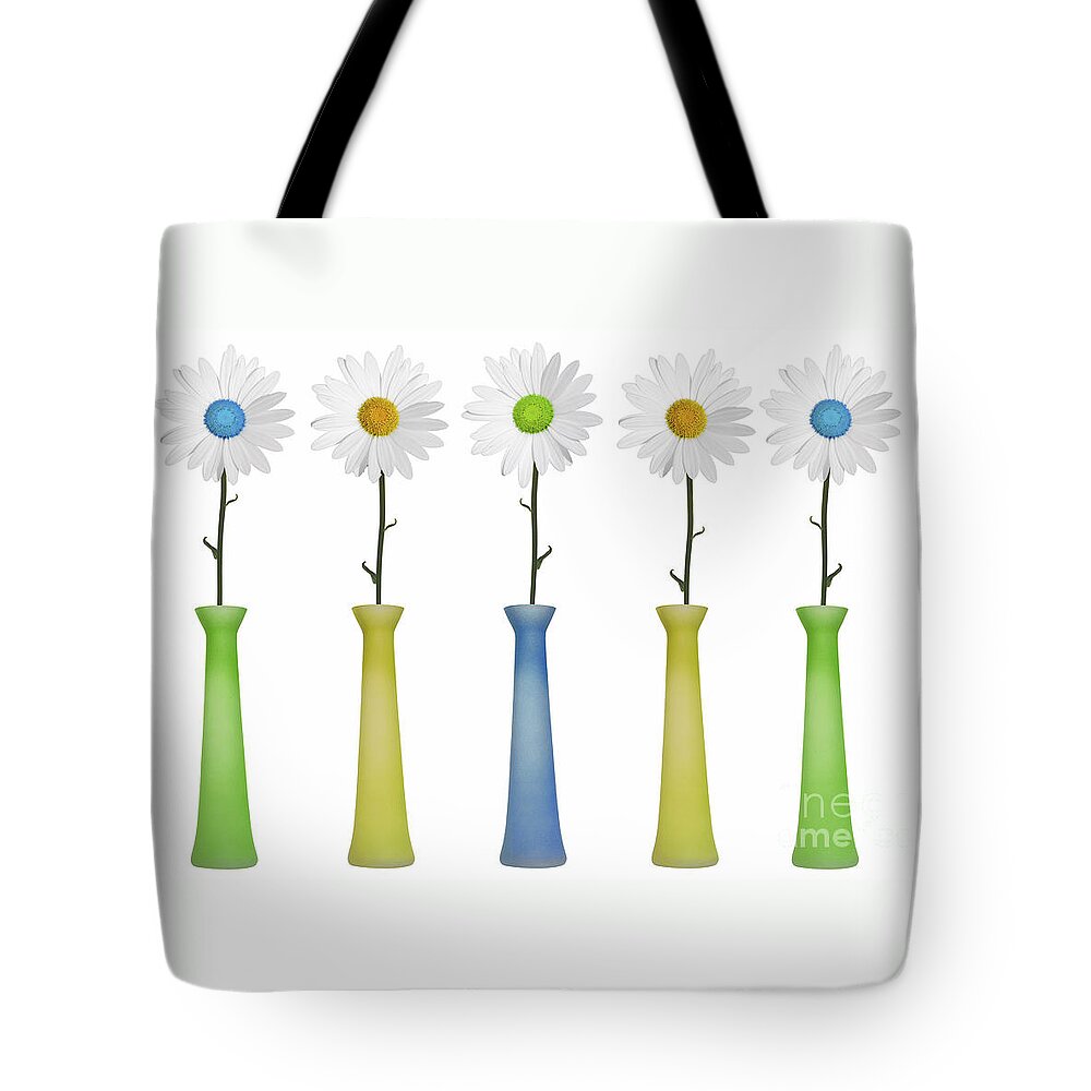 Daisies Tote Bag featuring the photograph Daisies by Diane Diederich