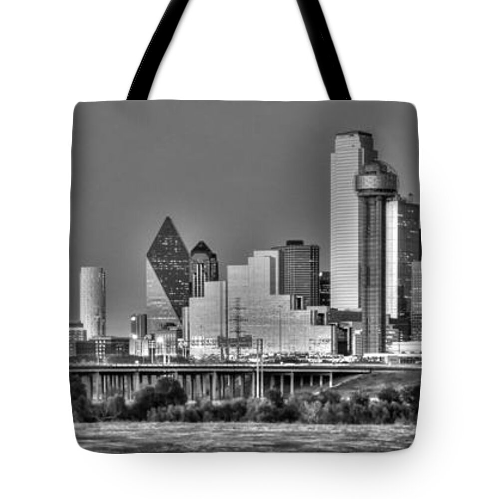 Dallas Tote Bag featuring the photograph Dallas the new Gotham City by Jonathan Davison