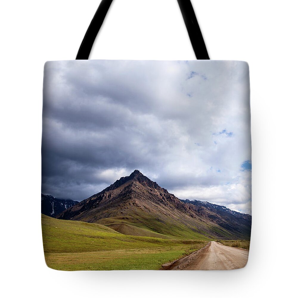 Tranquility Tote Bag featuring the photograph Dalton Highway Through The Brooks Range by Daniel A. Leifheit
