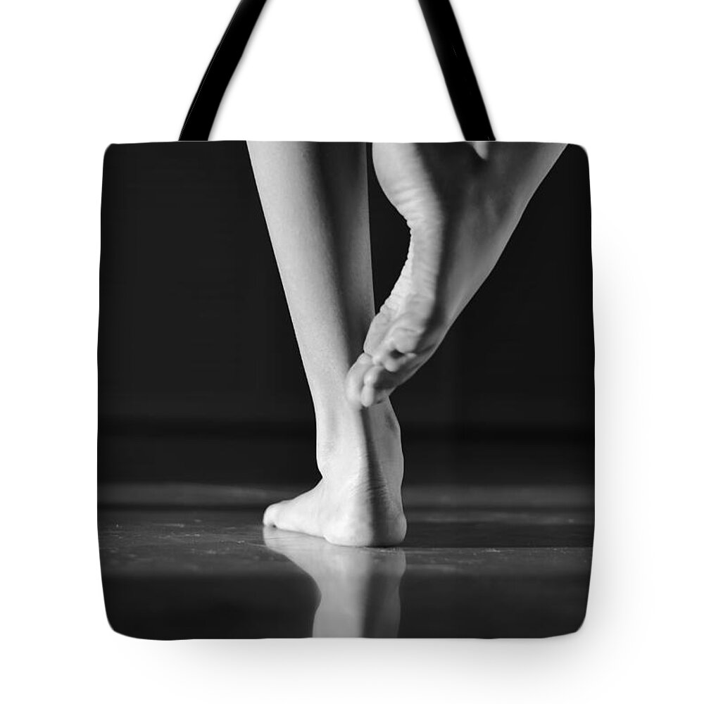 Legs Tote Bag featuring the photograph Dancer by Laura Fasulo