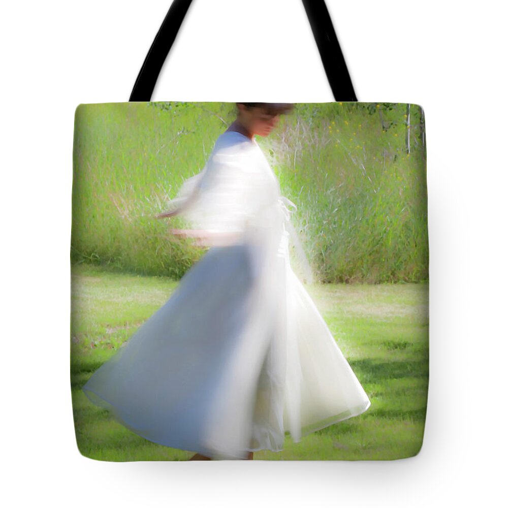 Impressionist Tote Bag featuring the photograph Dancing In The Sun by Theresa Tahara
