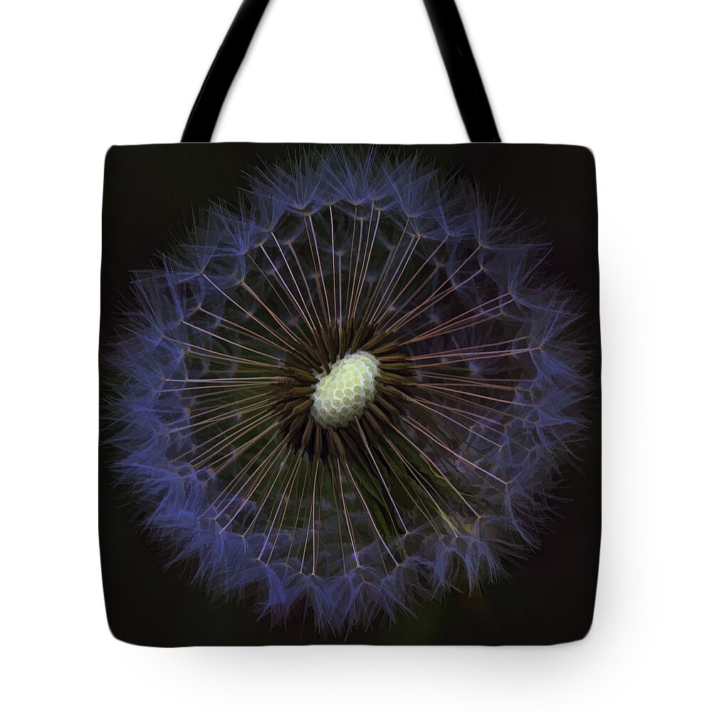 Dandelion Tote Bag featuring the photograph Dandelion Nebula by Kathy Clark