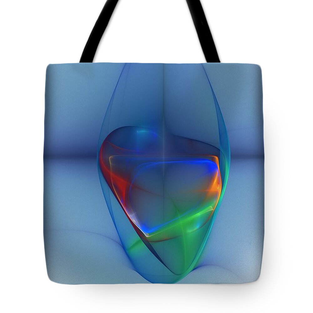 Fine Art Tote Bag featuring the digital art Dark Matter and Gravity Waves Revealed by David Lane