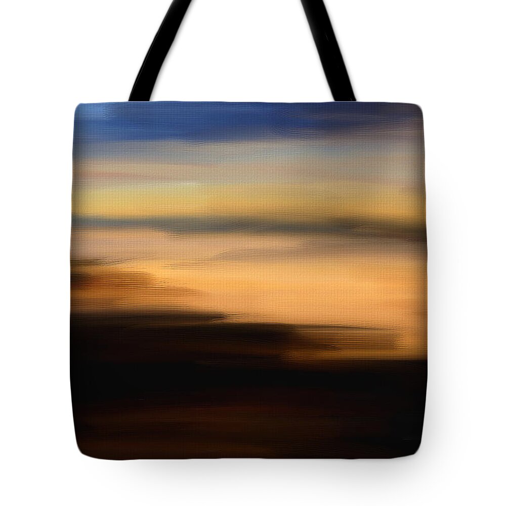 Seascapes Abstract Tote Bag featuring the digital art Darkness Dreams by Lourry Legarde