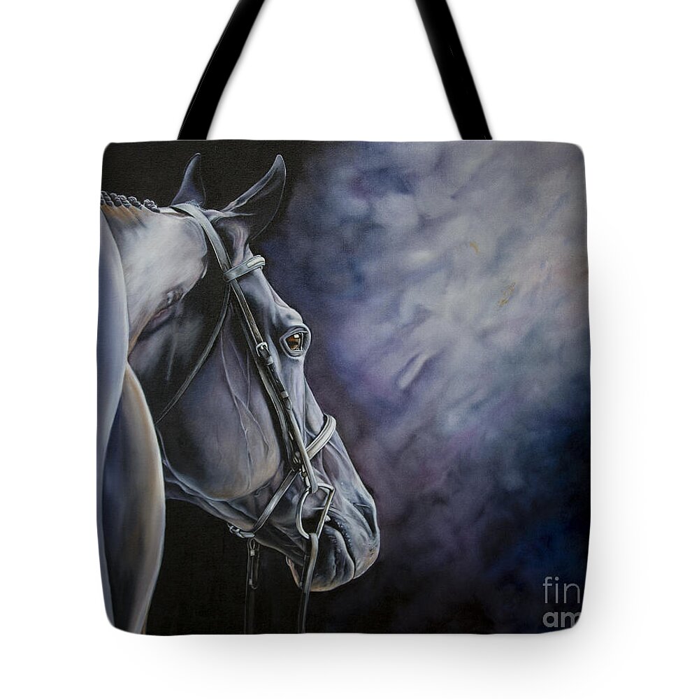 Oil Tote Bag featuring the painting Dave by Joni Beinborn