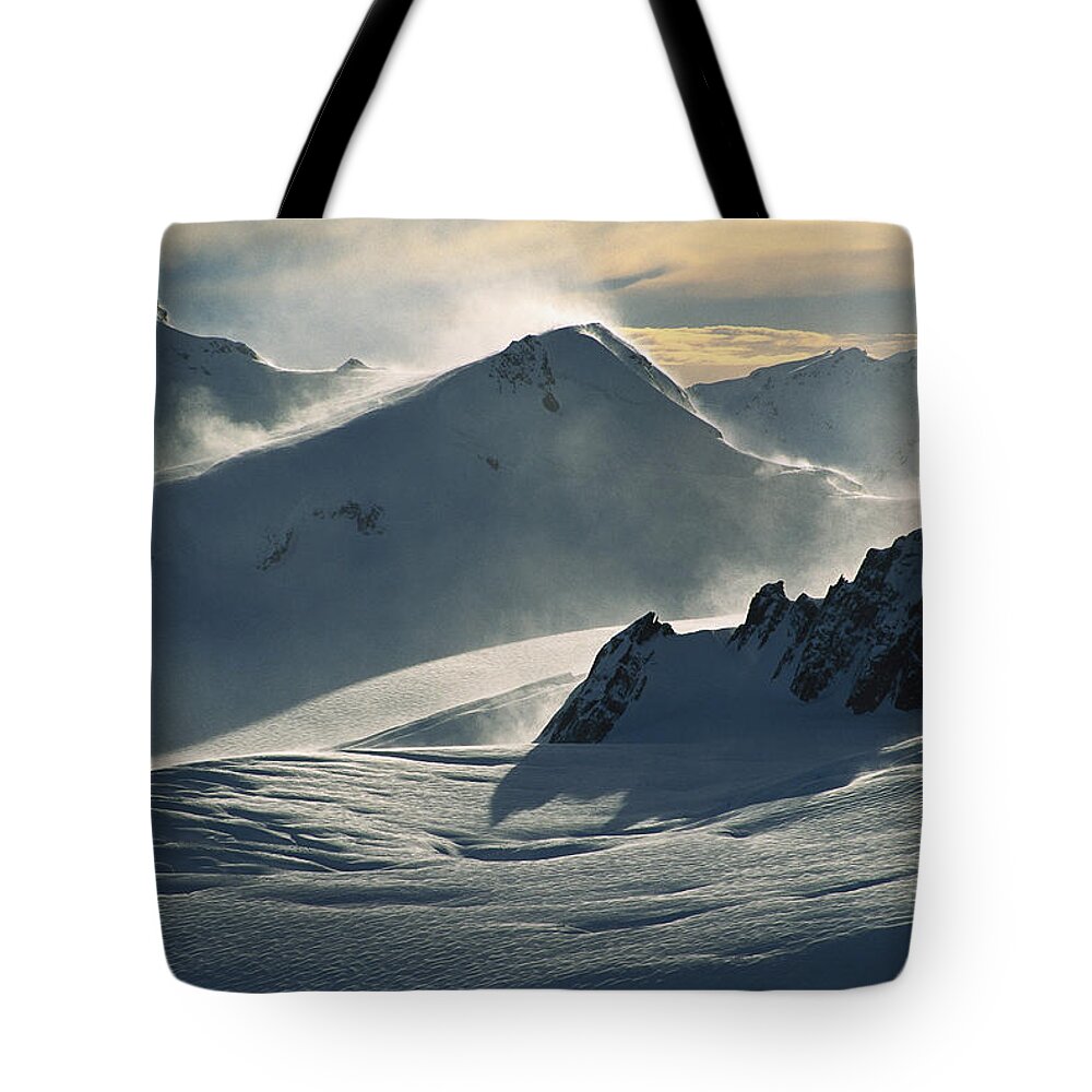 Feb0514 Tote Bag featuring the photograph Dawn On Franz Josef Glacier by Colin Monteath