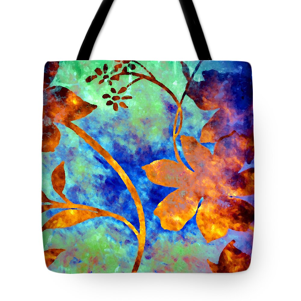 Day Glow Tote Bag featuring the digital art Day Glow by Darla Wood