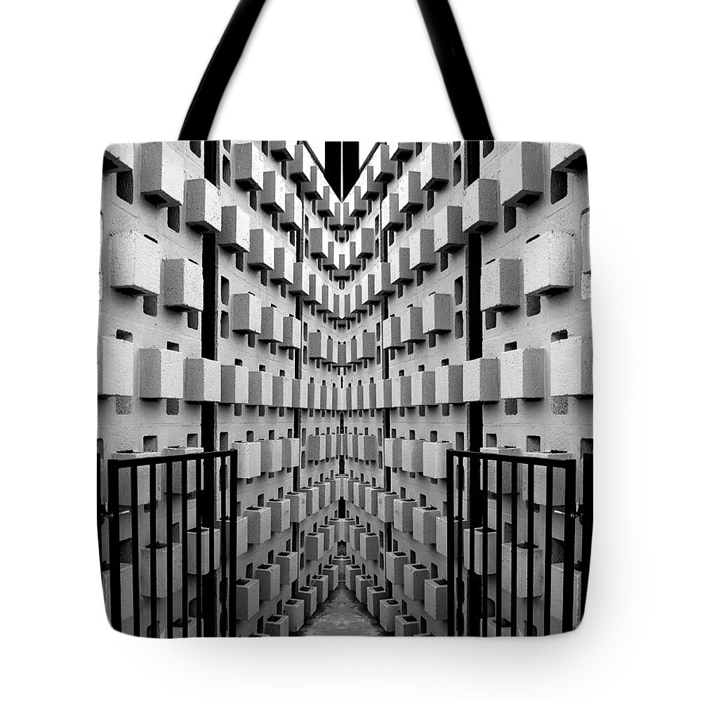 Black Tote Bag featuring the photograph Dead End by JustJeffAz Photography