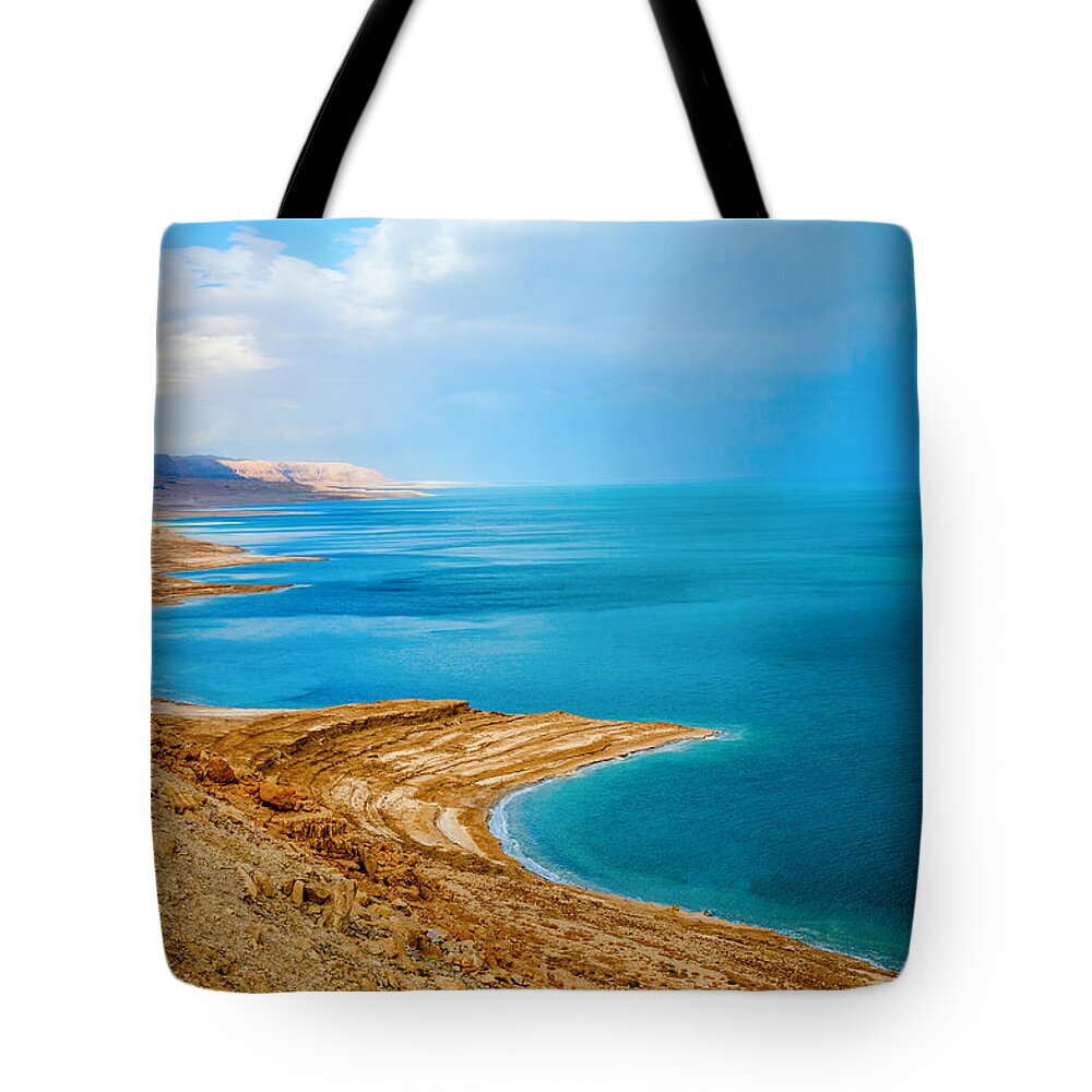 Dead Sea Tote Bag featuring the photograph Dead Sea by Alexey Stiop