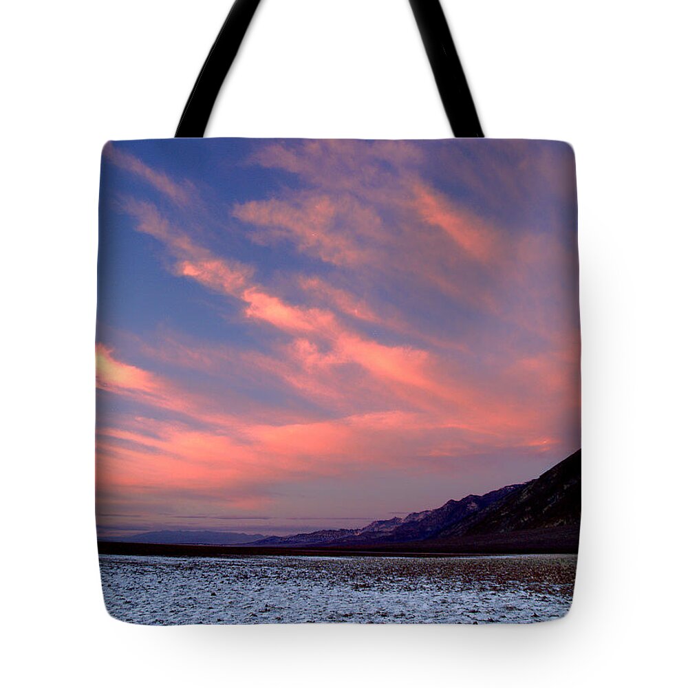 Death Valley National Park Tote Bag featuring the photograph Death Valley National Park Badwater Basin 49 by JustJeffAz Photography