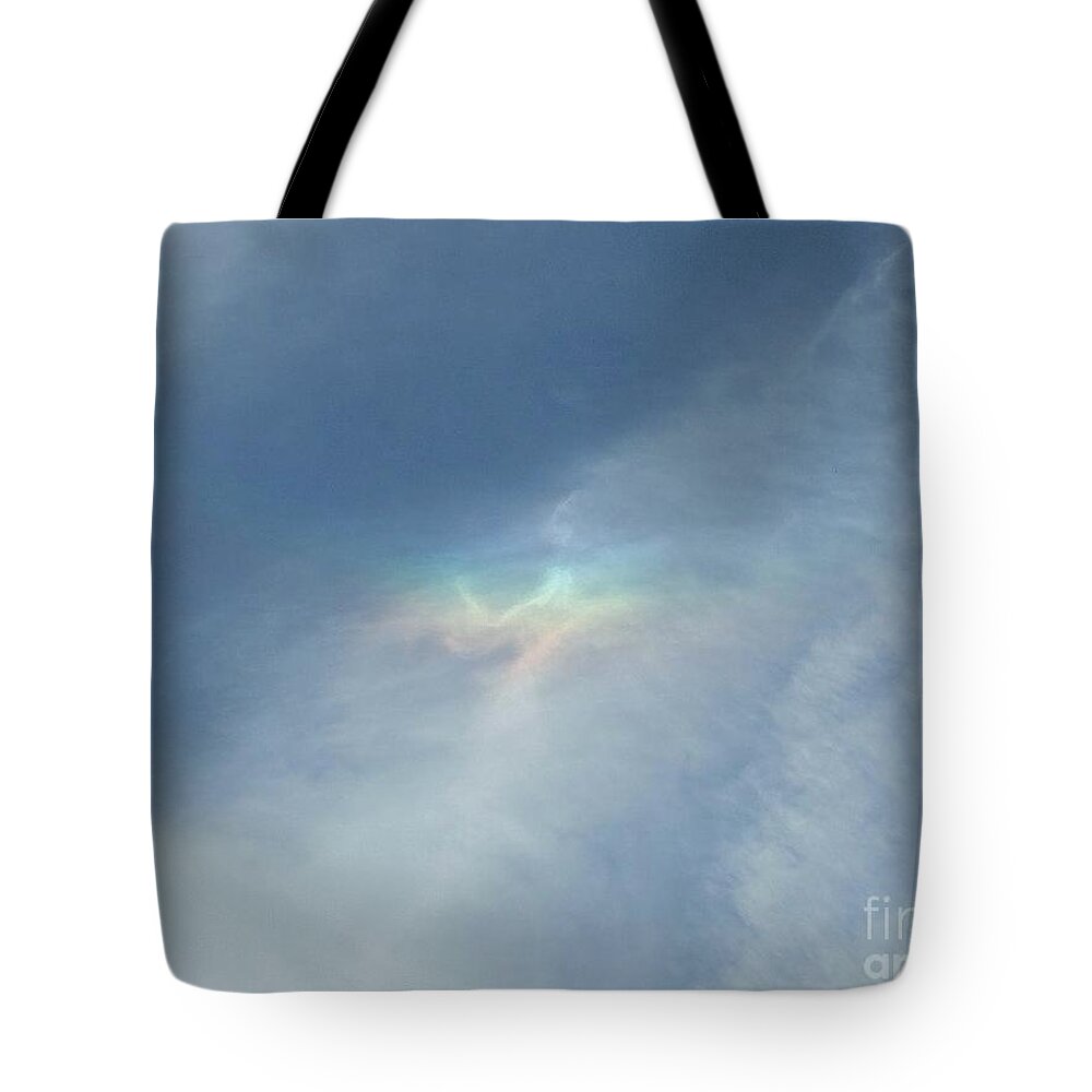 Postcard Tote Bag featuring the digital art Changing Rainbow Colors by Matthew Seufer