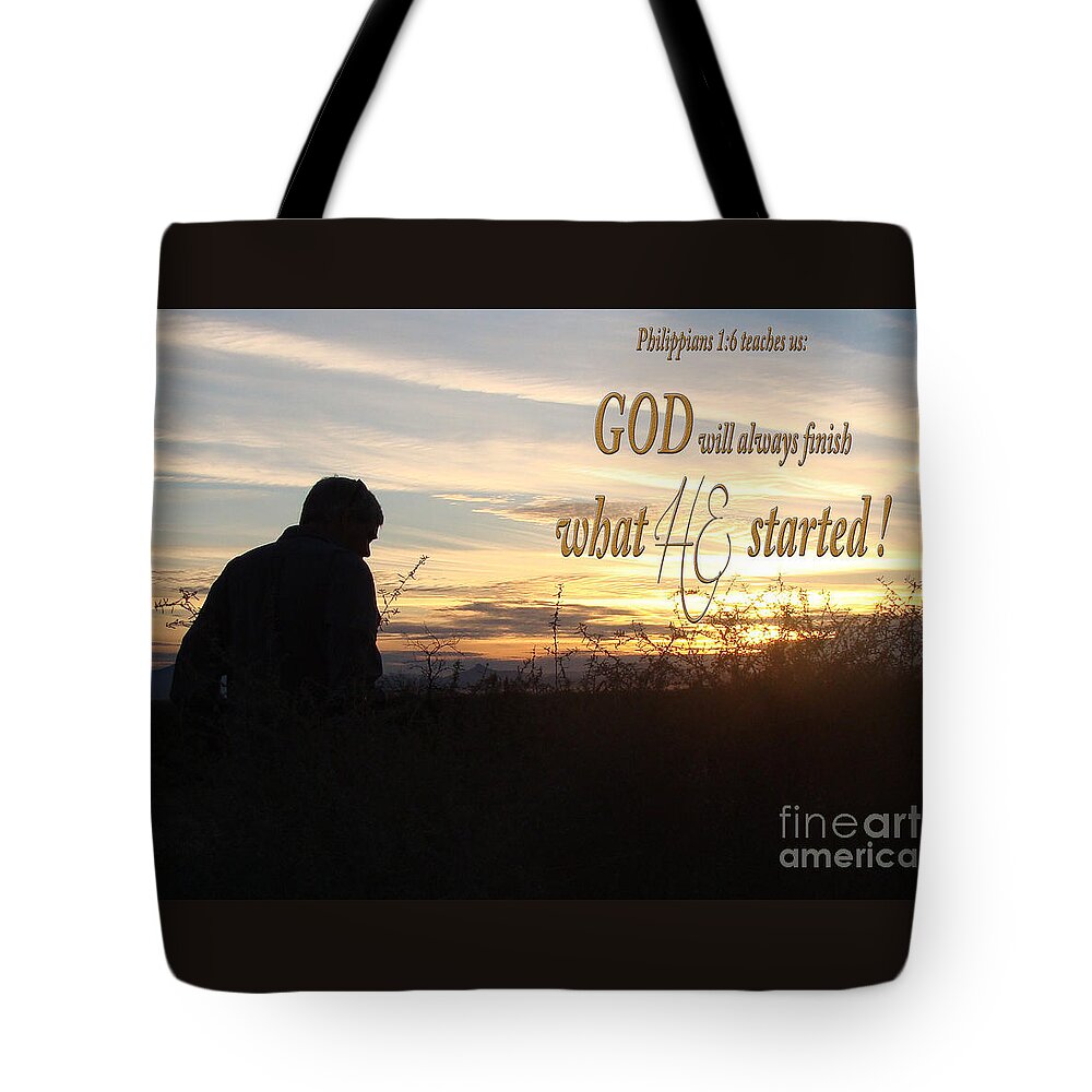 Sunset Photograph Tote Bag featuring the photograph Declare Gods Word by Beverly Guilliams