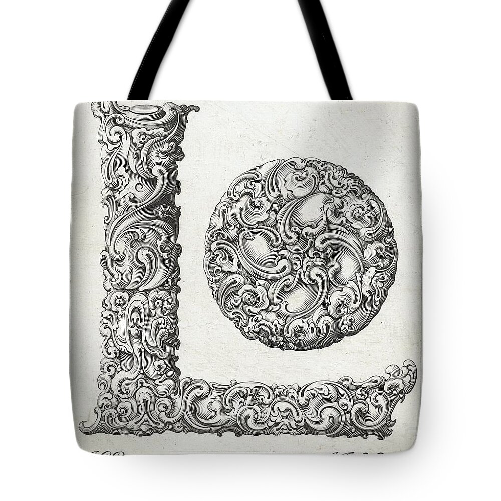 L Tote Bag featuring the photograph Decorative Letter Type L 1650 by Georgia Clare